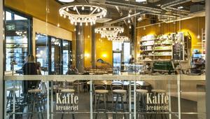 Kaffebrenneriet Fornebu S sett fra handlegate