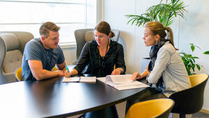 Multiconsult, Trondheim. Faglig inkluderende sone, ved å bruke nye begreper på møtesteder påvirker handlemåter og bruk av stedene.