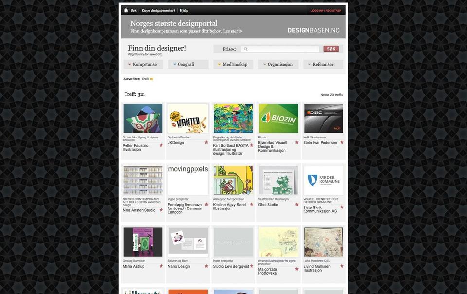 Tjenesten designbasen.no avvikles i høst
