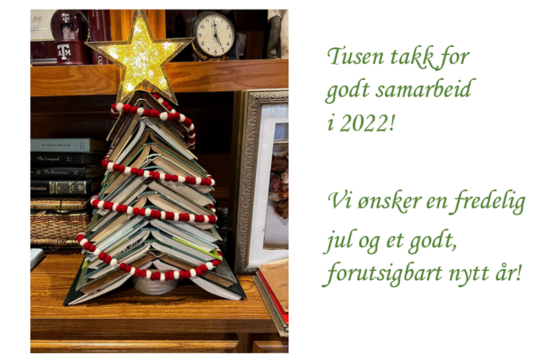 En riktig god og fredelig jul ønskes dere alle! NIL-kontoret er julestengt fra 23. desember til 2. januar.