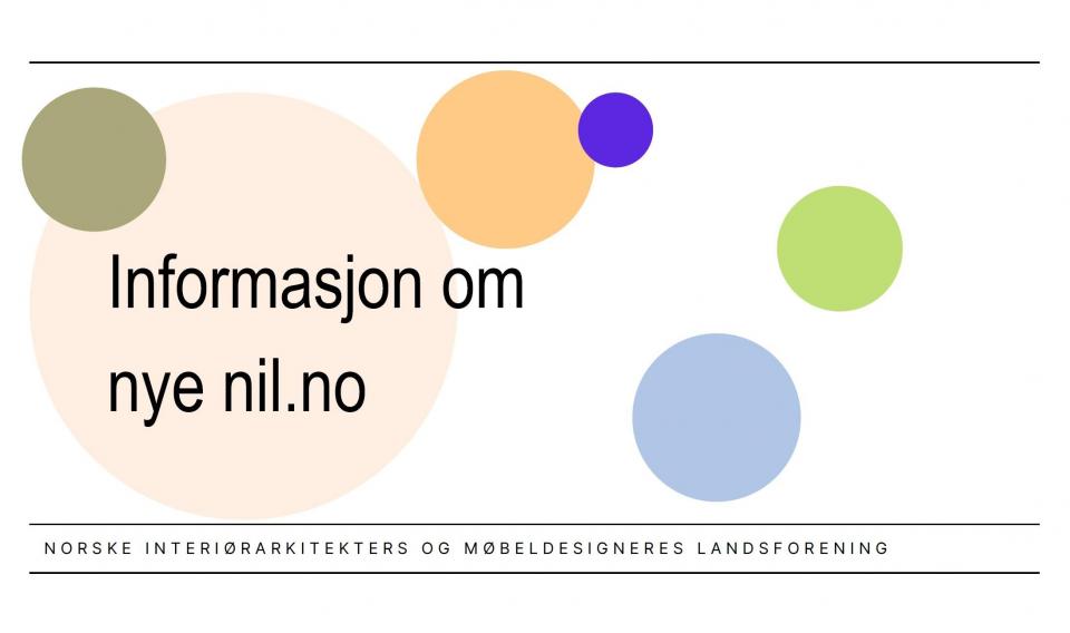 Nye nil.no: Ny info om "tidsplan" for arbeidet med nye nil.no og NILs årbok INTERIØR & MØBLER 2025